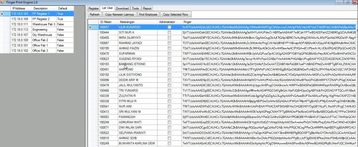 Aplikasi Absensi Karyawan Dengan Finger Print VB